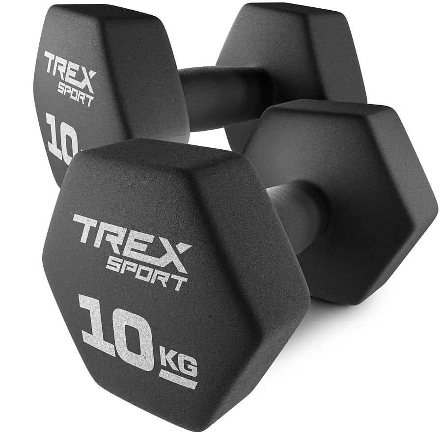 Гантелі для фітнесу неопренові TREX Sport TX-100VD 2x10кг - фото 9