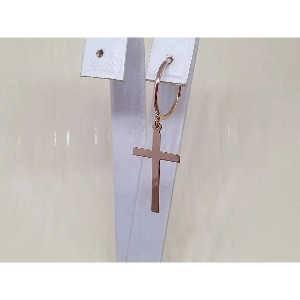 Золота моносережка Tango Хрестик. 470611Ш - фото 2