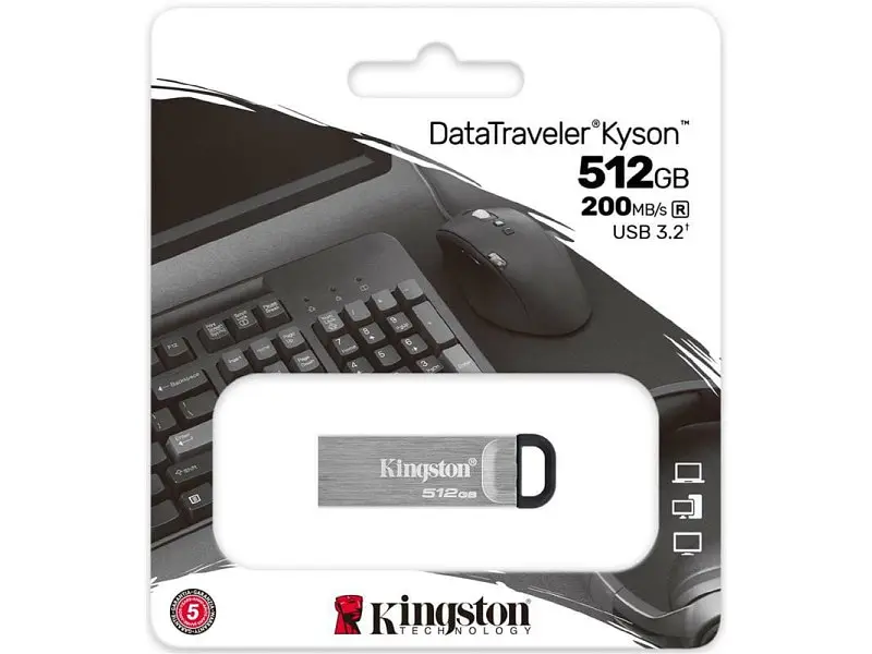 Флешка Kingston 512 GB DataTraveler Kyson (DTKN/512GB) - фото 3
