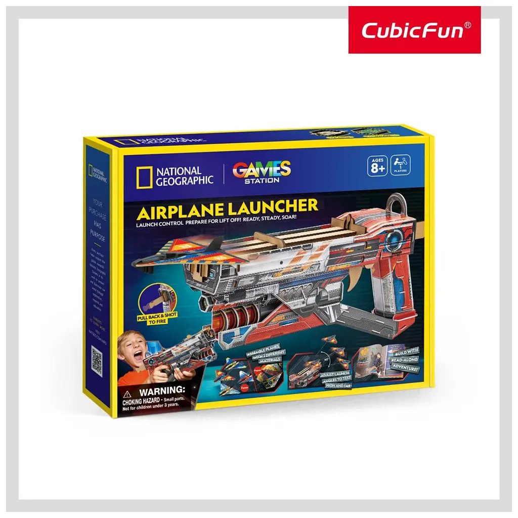 Пазл Cubic Fun Набір для моделювання STEM Пускова установка для літаків (DS1091h) - фото 5