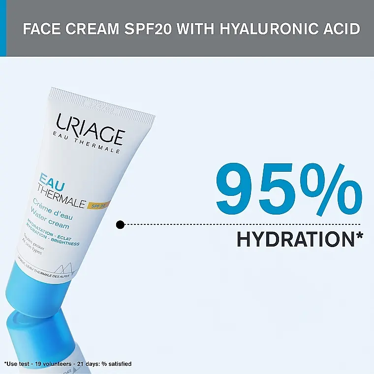 Зволожуючий крем Uriage Eau Thermale Creme D'Eau Legere SPF20 40 мл - фото 6