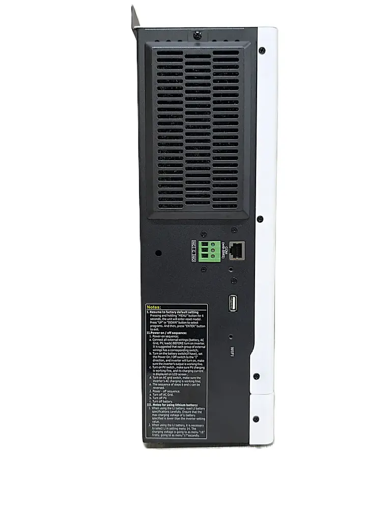 Інвертор гібридний із зарядкою Must PV18-2012ECO 2000W 12V, MPPT 80A, PV 2000W, USB/WiFi - фото 4
