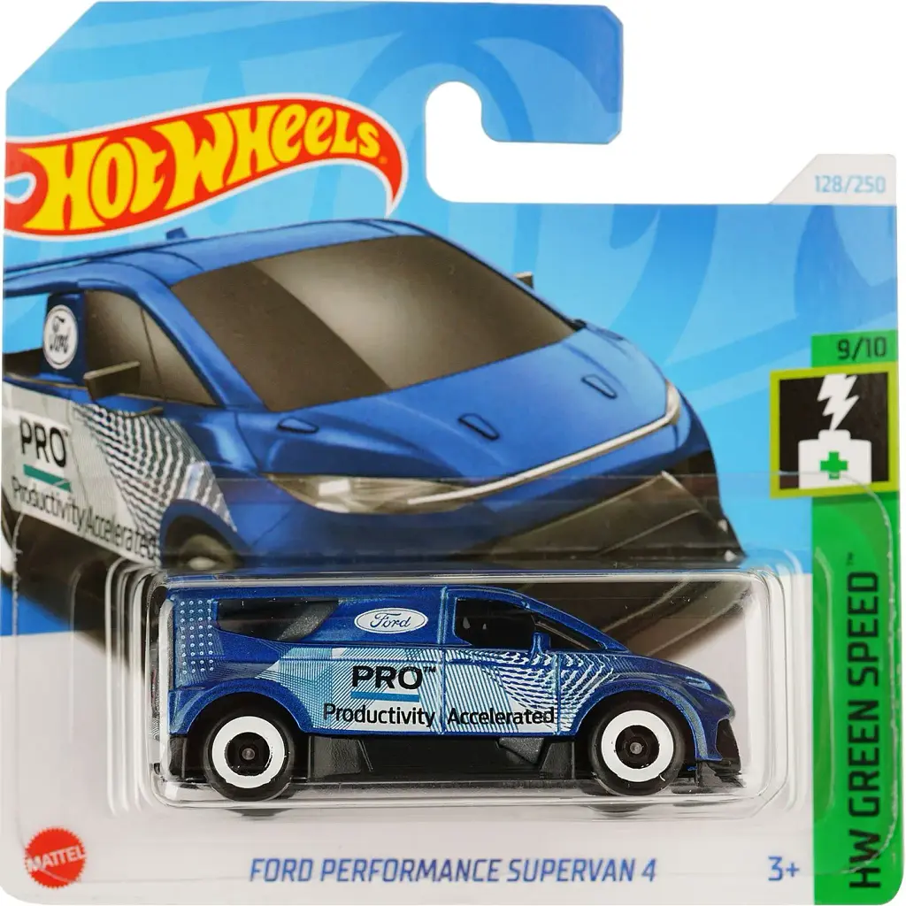 Набір: Базова машинка Hot Wheels Rod Squad Hirohata Merc салатова (5785) + Базова машинка Hot Wheels HW Green Speed Ford Performance Supervan 4 синя (5785) - фото 3