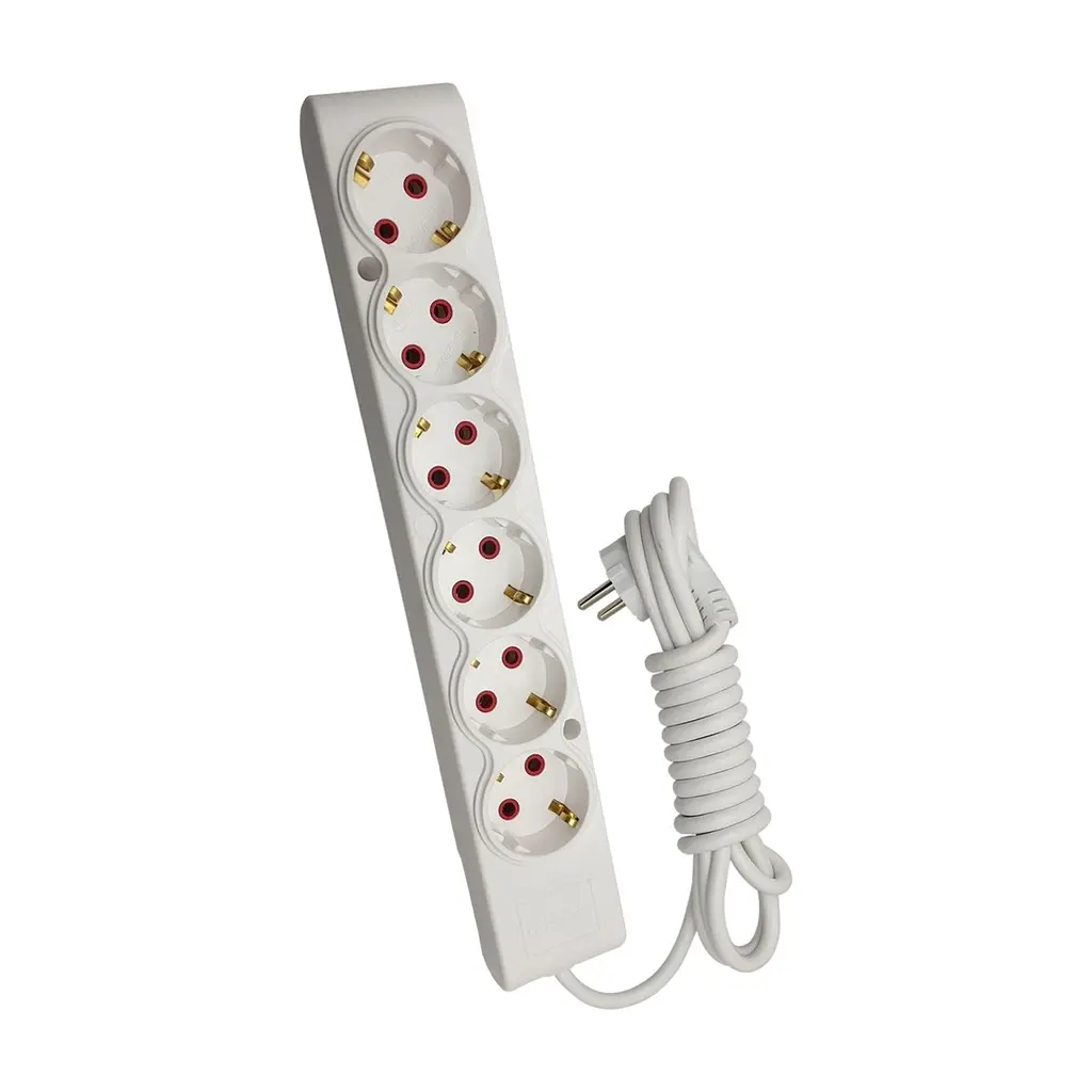 Мережевий подовжувач TECCO 3м 6 постів white (8681277842313)