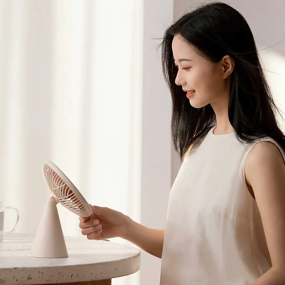 Портативний вентилятор Xiaomi Sothing Forest Desktop Fan (DSHJ-S-1907) Beige - фото 7