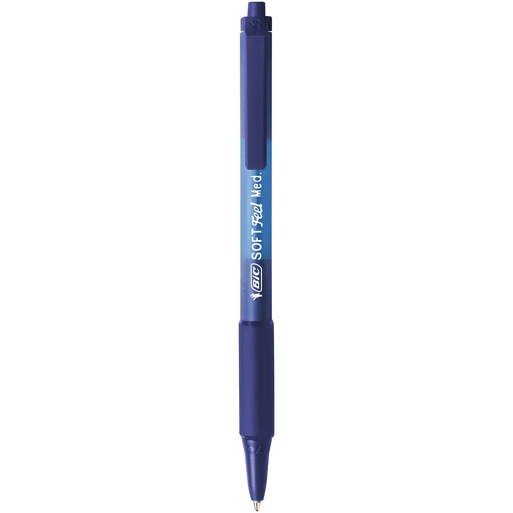 Ручка кулькова BIC Soft Feel Clic Grip 3 шт. синя (837396) - фото 2
