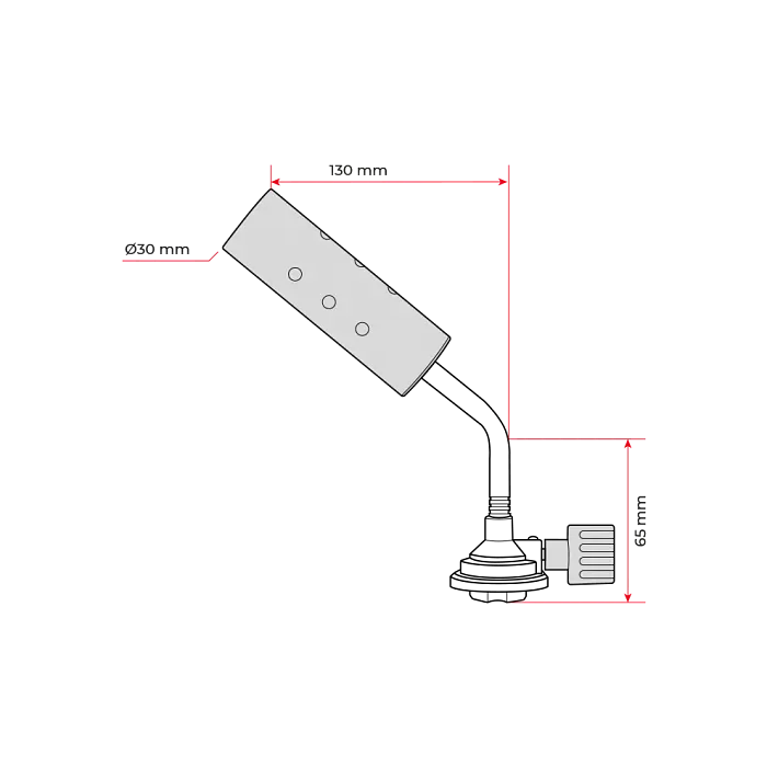 Пальник газовий туристичний з регулятором INTERTOOL GB-0025 - фото 5