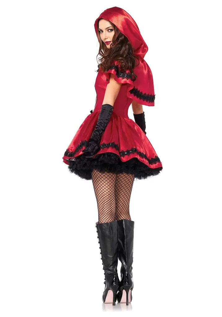 Еротичний костюм Червоної шапочки Leg Avenue Gothic Red Riding Hood M, сукня, накидка - фото 8