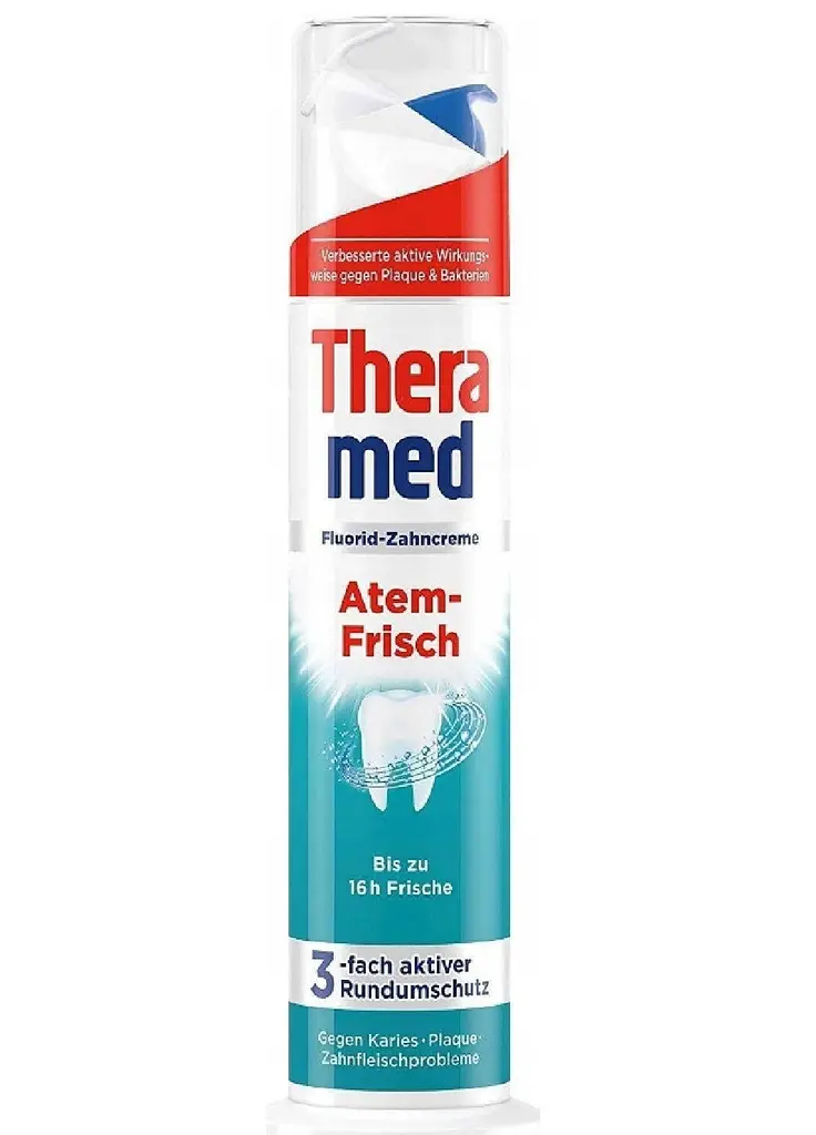 Зубна паста TheraMed Intensive Fresh Свіжий подих з дозатором 100 мл