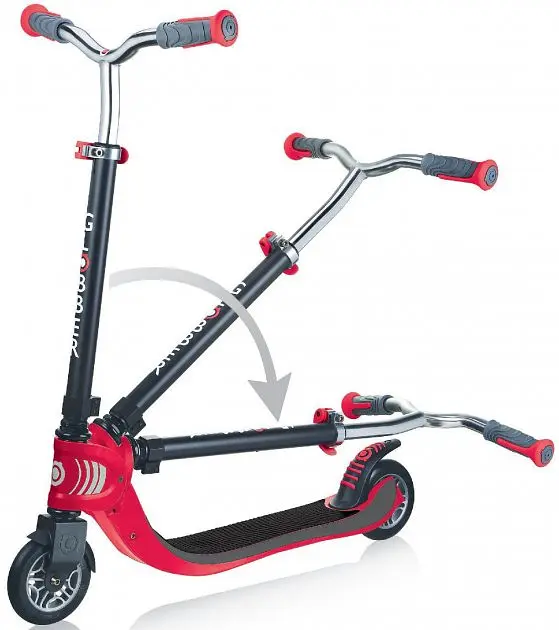 Самокат Globber Flow Foldable 125 чорний з червоним (473-102) - фото 4