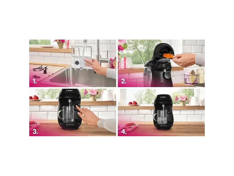 Капсульна кавоварка еспресо Bosch Tassimo Happy friendly black TAS102E - фото 2