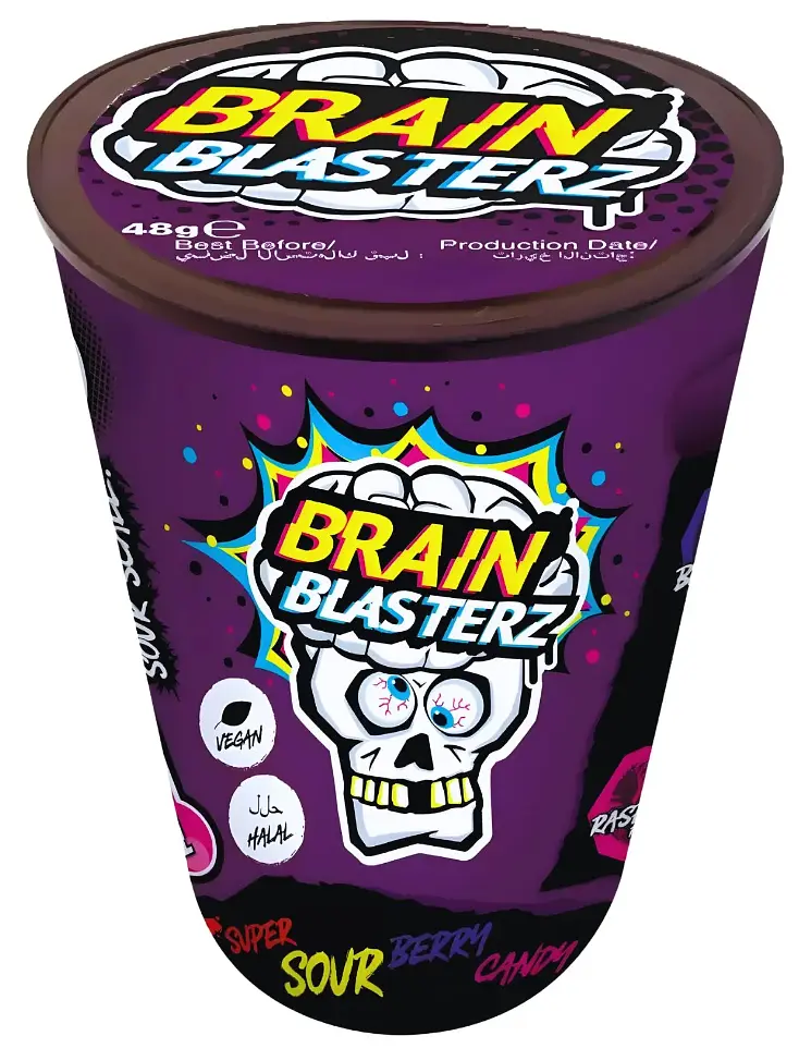 Льодяники Brain Blasterz Dark Fruits Tub 48г - фото 2