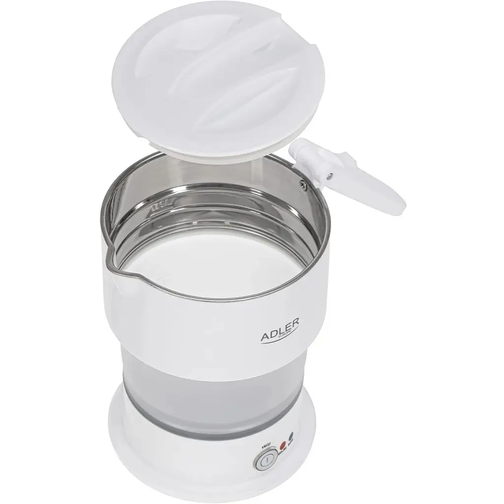 Туристический чайник Adler AD 1377 складной компактный для путешествий белый - фото 7