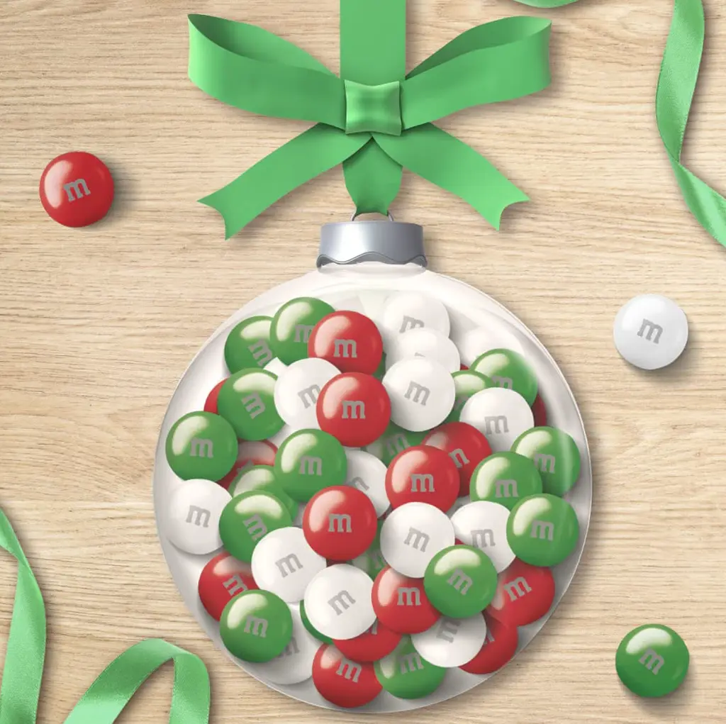 Драже M&M's Holiday Mint Chocolate Christmas Candy 260.8г - фото 4