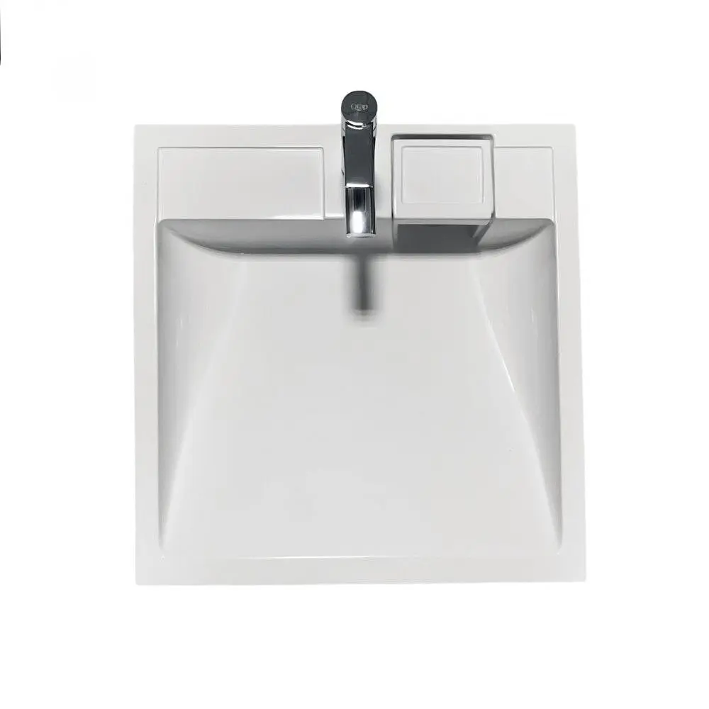 Умивальник на пральну машину без переливу Adamant Washer New White штучний камінь - фото 2
