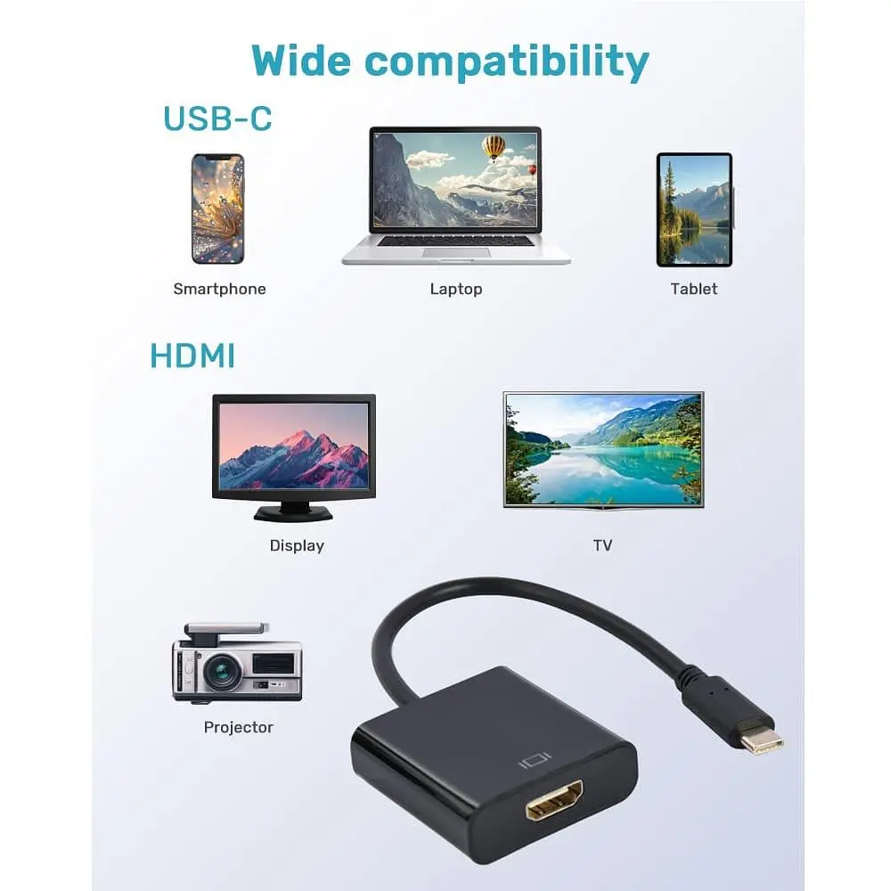 Перехідник Cablexpert USB Type-C на HDMI A-CM-HDMIF-03 (A-CM-HDMIF-03) - фото 2