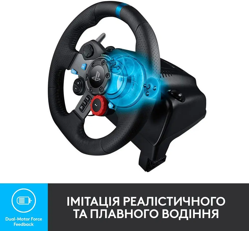 Руль Logitech G29 Driving Force PC/PS3/PS4 Black (941-000112) - фото 3