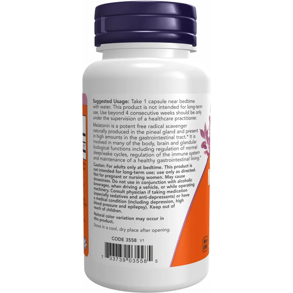 Мелатонин Now Foods 20 мг 90 капсул - фото 3