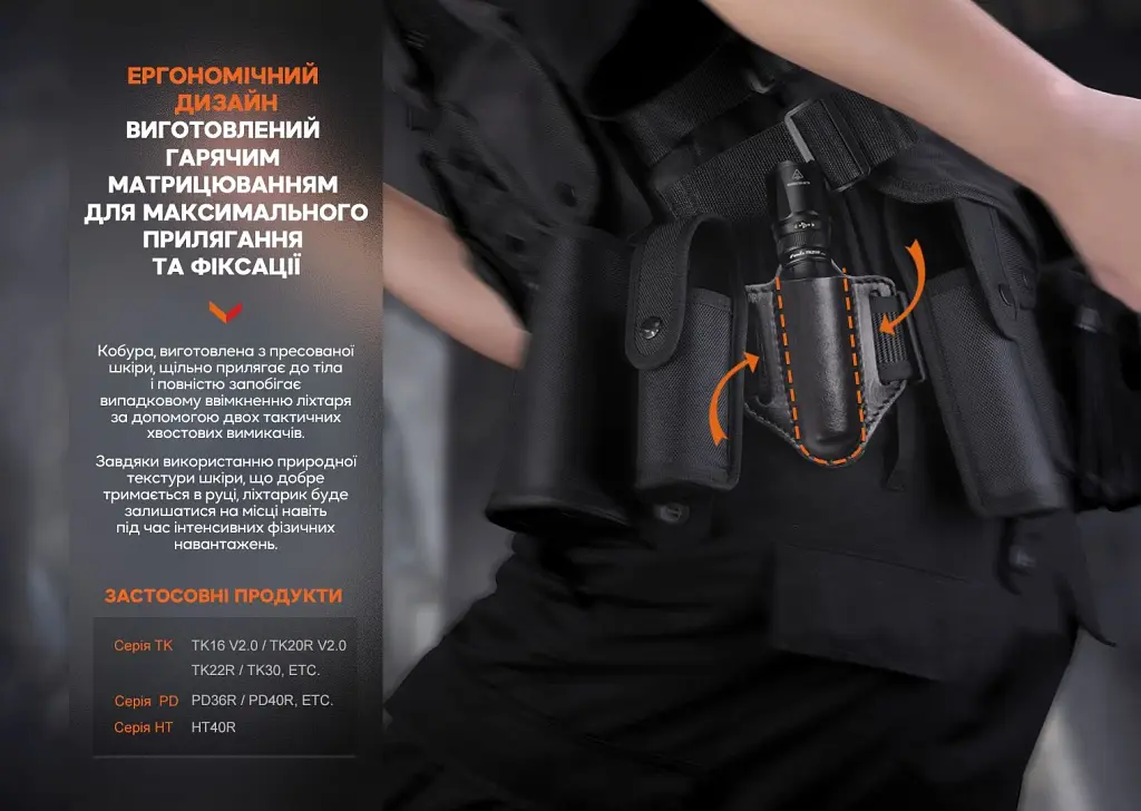 Чохол для ліхтаря Fenix ALP-20 шкіряний (ALP-20) - фото 12