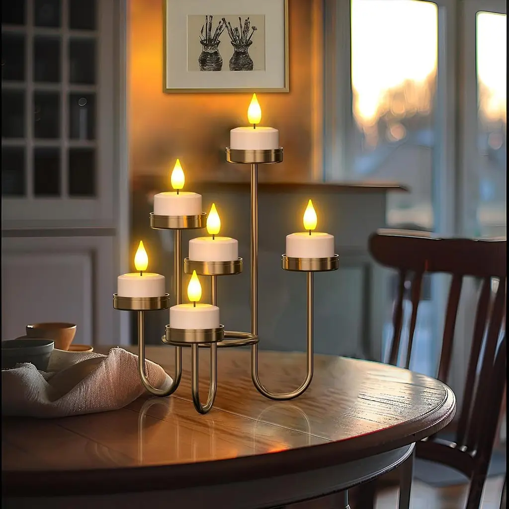 Акумуляторні LED-свічки Yme Tea Lights 12 шт з пультом і таймером - фото 9