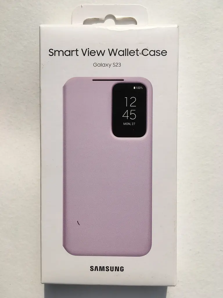 Оригінальний чохол-книжка для Samsung Galaxy S23 (6.1") S-View Clear View Cover Smart EF-ZS911CVEGRU Lilac - фото 6
