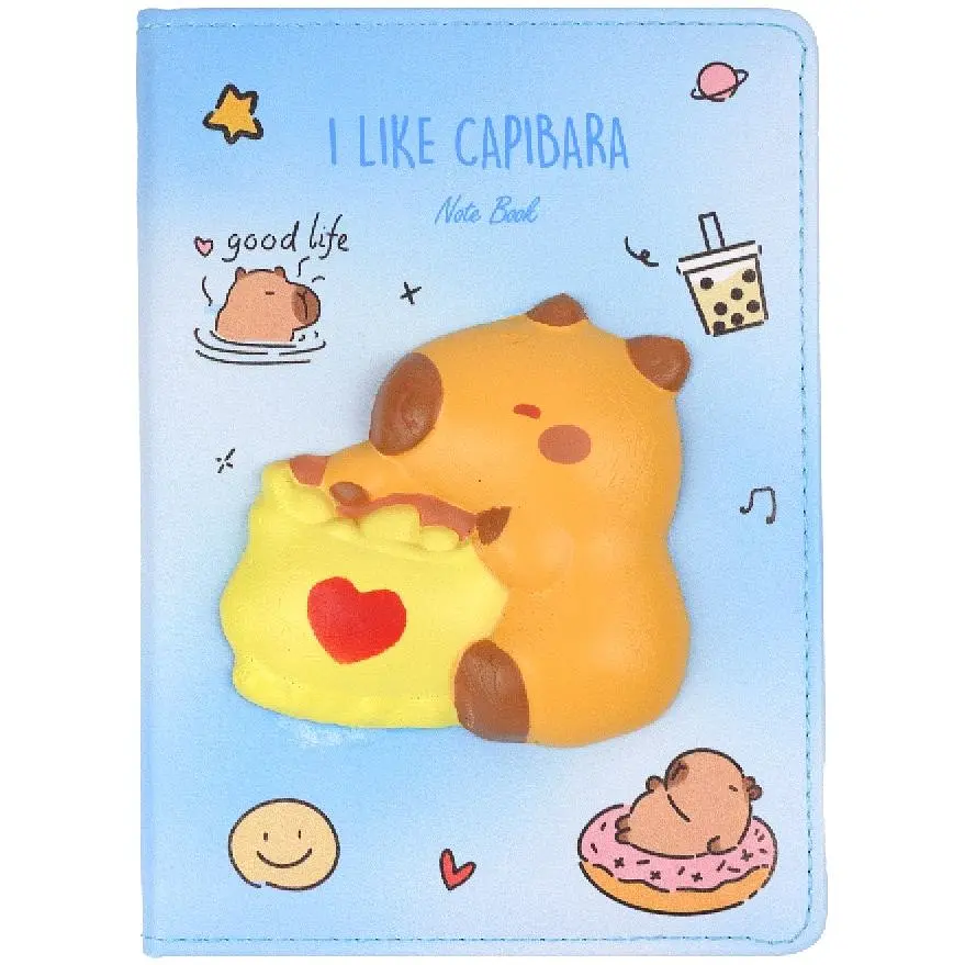 Блокнот А5 ZiBi Capybara Kids Line со сквишем клетка 80 листов (ZB.700030) - фото 2
