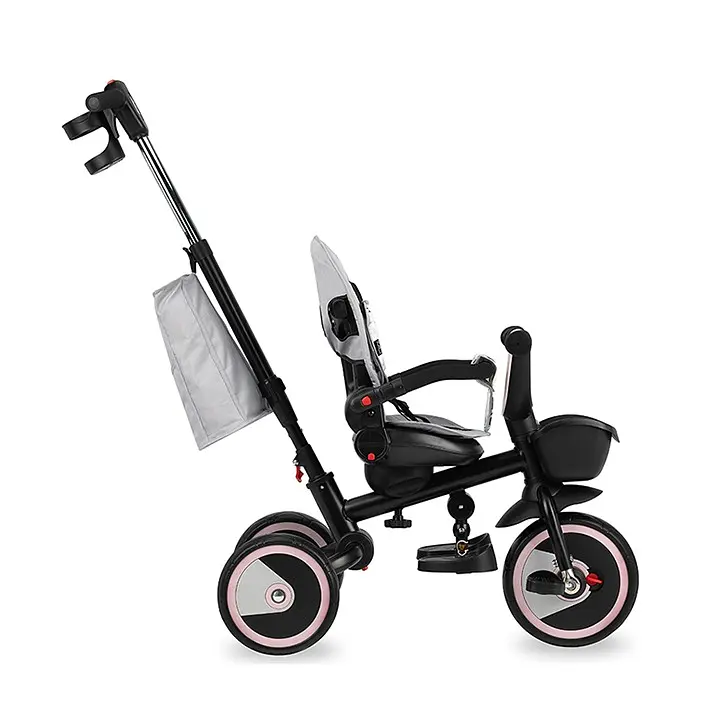 Дитячий триколісний велосипед MoMi Invidia 5 у 1 з батьківською ручкою grey (4068) - фото 5