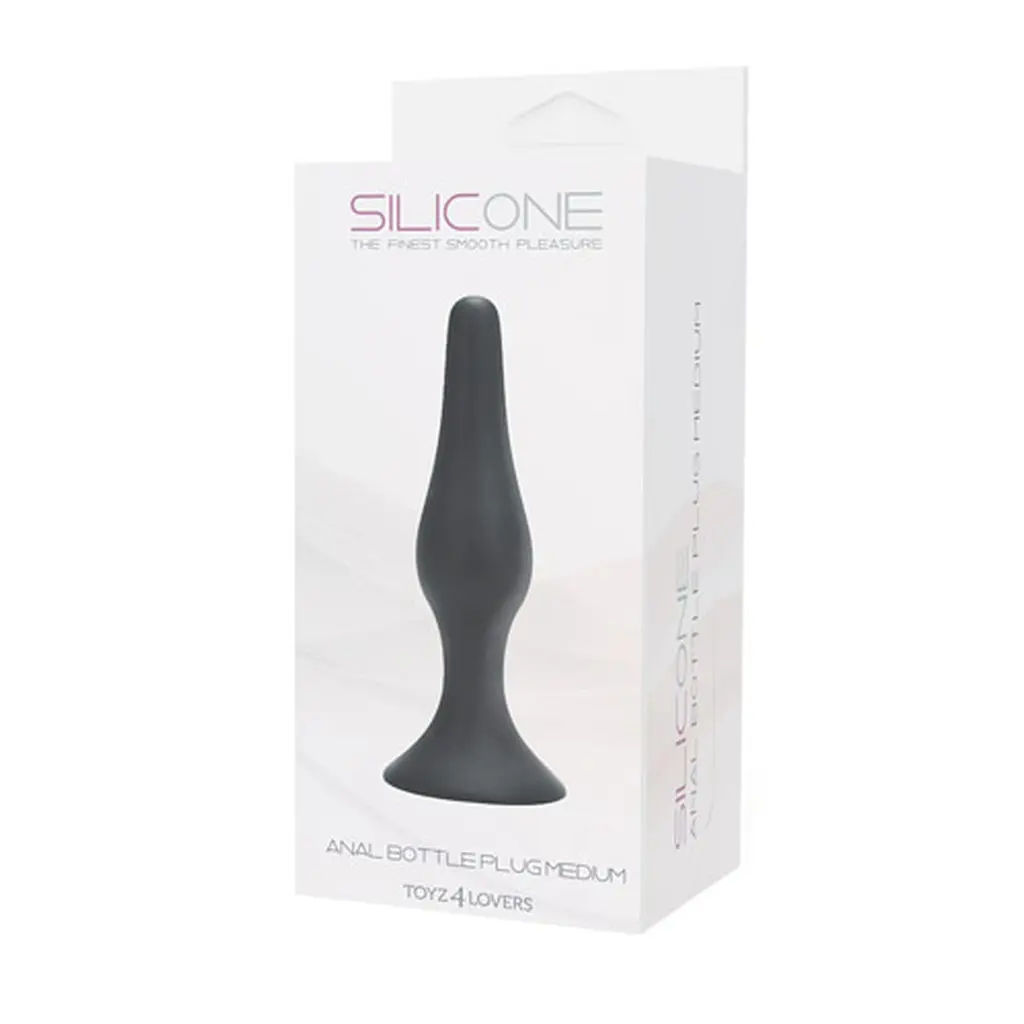 Анальна пробка Toyz4lovers Bottle Plug M, 11.5 см (чорний) - фото 2