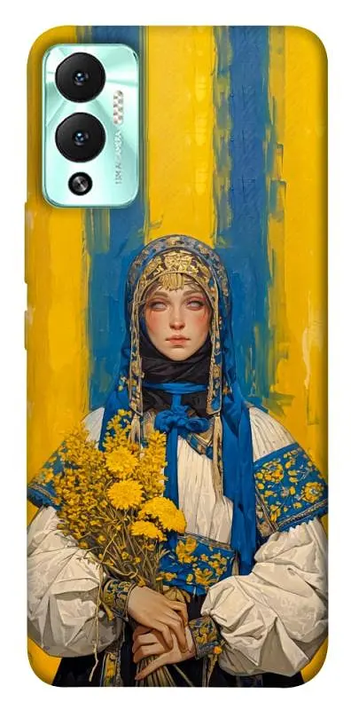 TPU чохол Demsky Ukrainian woman для Infinix Hot 12 Play