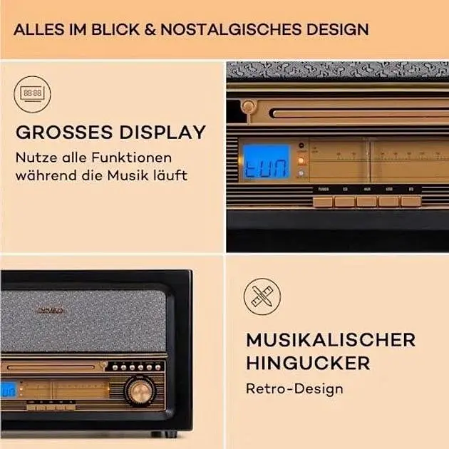 Акустическая ретро стереосистема Auna Belle Epoque 1906 Retro Stereo (10040055) - фото 2