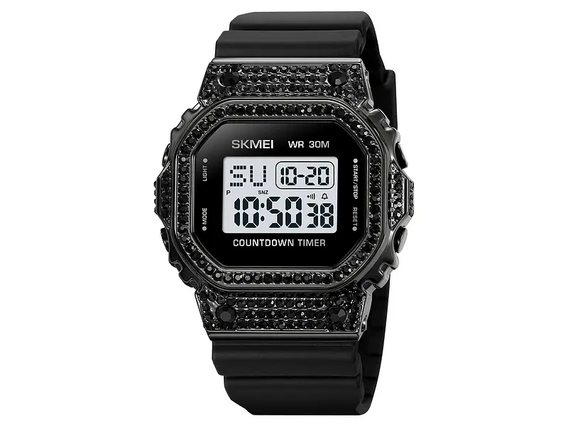 Чоловічий наручний годинник 2000BK Black Skmei acs0030416 - фото 2