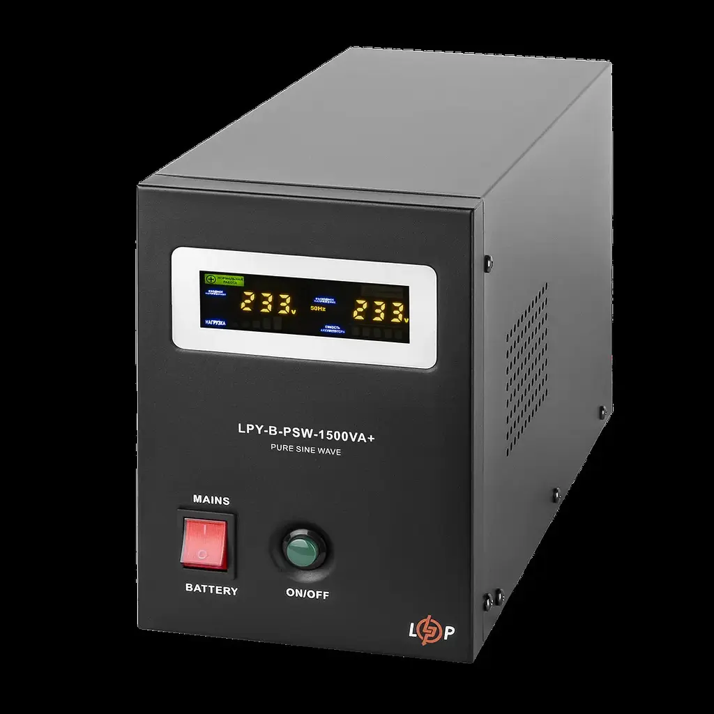 ДБЖ з правильною синусоїдою LogicPower 24V LPY-B-PSW-1500VA + 1050 Вт 10A/15A - фото 2