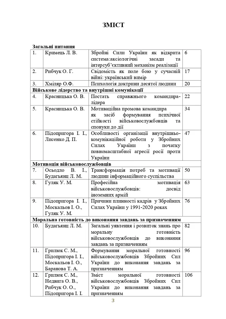 Досвід психологічного забезпечення в російсько-українській війні. Військове лідерство та внутрішні комунікації, мотивація та моральна готовність військовослужбовців - - фото 2