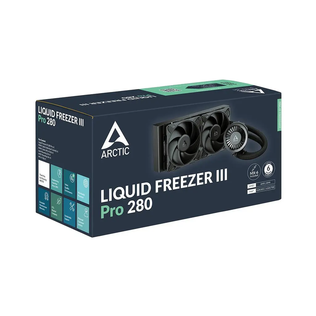 Система охлаждения для компьютерного процессора Arctic Liquid Freezer III Pro 280 ACFRE00179A Black - фото 5