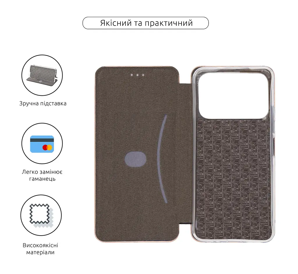 Чохол-книжка ArmorStandart G-Case для Tecno Spark 40 4G Rose Gold - фото 3