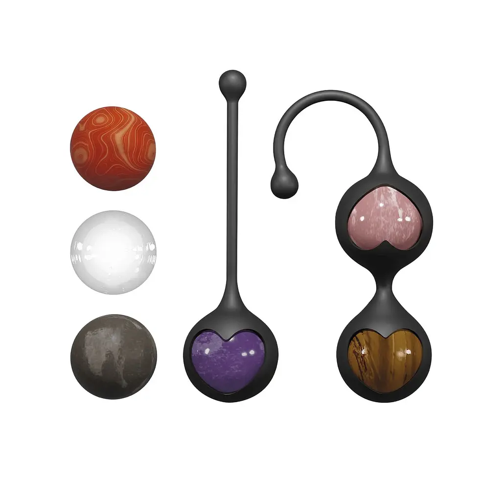 Вагінальні кульки Adrien Lastic Harmony Stones, діаметр 3 см, 2 тримачі Adrien Lastic SX1272 100789