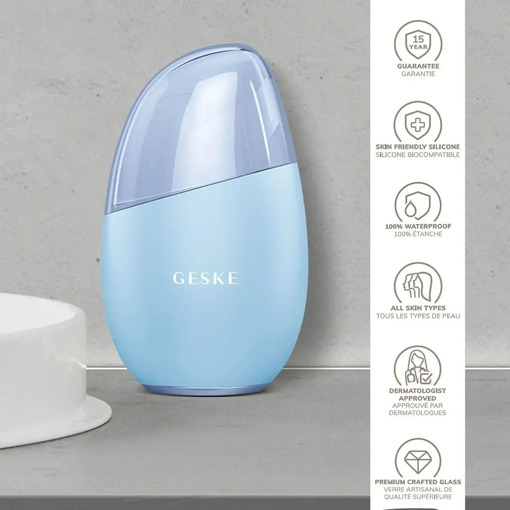 Масажер для обличчя GESKE Cool & Warm Eye and Face Massager 7в1 Aquamarine (HB0285) [176756] - фото 5