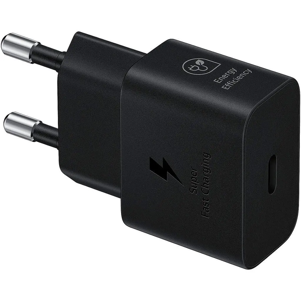 Зарядний пристрій Samsung 25Вт USB-С, кабель USB-C USB-C, 1м, чорний (EP-T2510XBEGEU) - фото 2