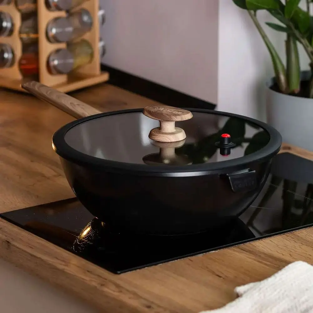 Сковорода ВОК MGC алюмінієва 30 см з антипригарним покриттям, чорний MGC HP-4-460B - фото 6