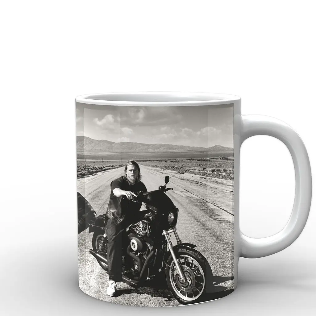 Кружка GeekLand Сыновья Анархии Sons of Anarchy Джексон и Джемма Теллер SA.002.18 330 мл белая - фото 3