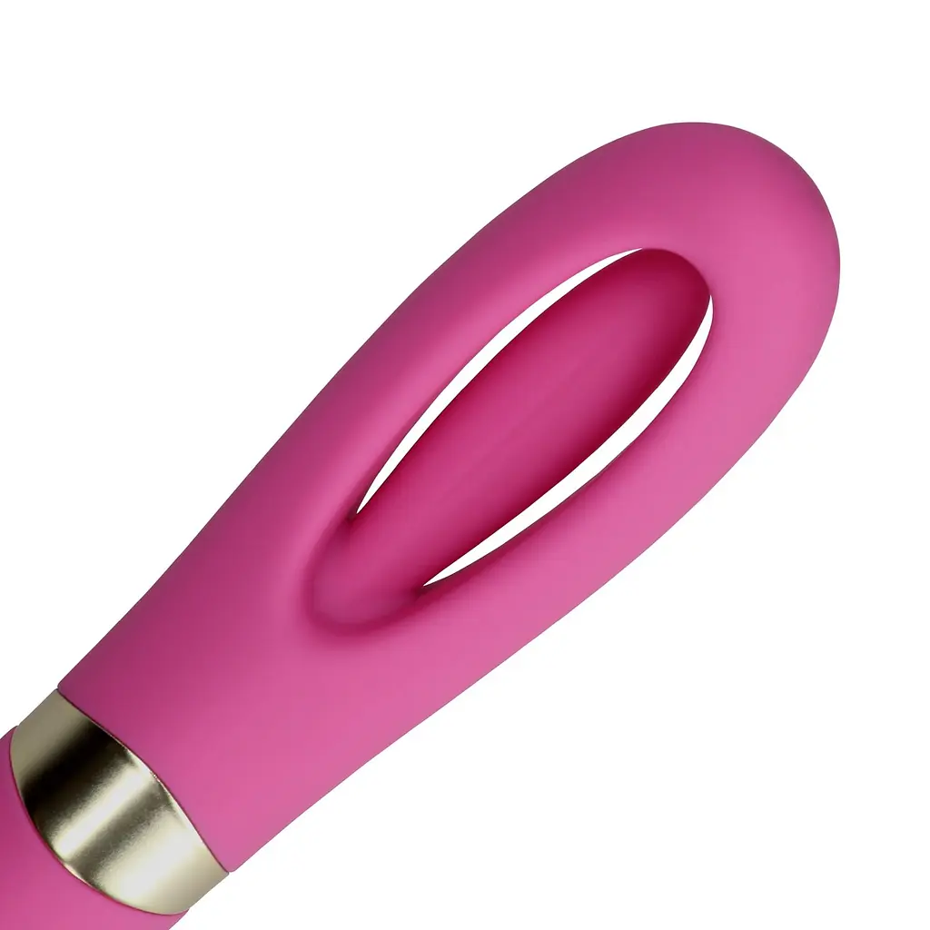 Вибратор Loveline Double Sided Flapping and G-Spot 24 см розовый - фото 5