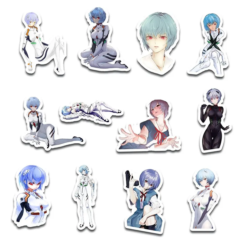 Стикерпак GeekLand Evangelion Ayanami Rei 45 штук (SP AR 01) - фото 2