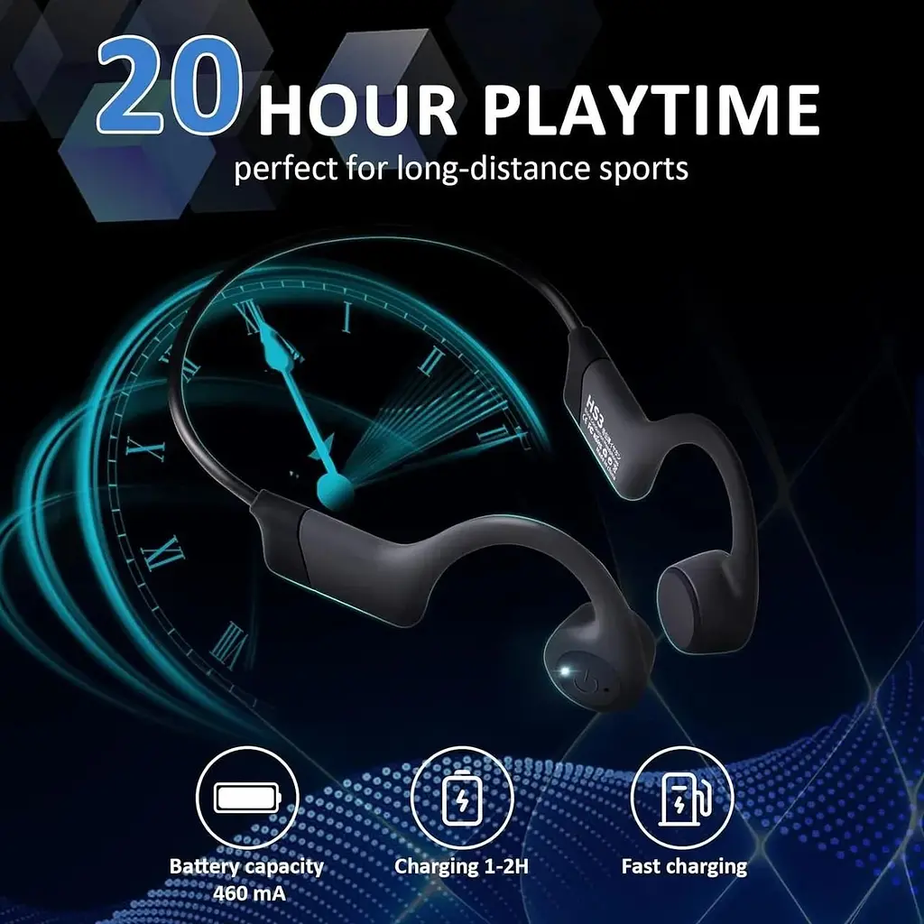 Бездротові навушники Bluetooth з мікрофоном водонепроникні - фото 7