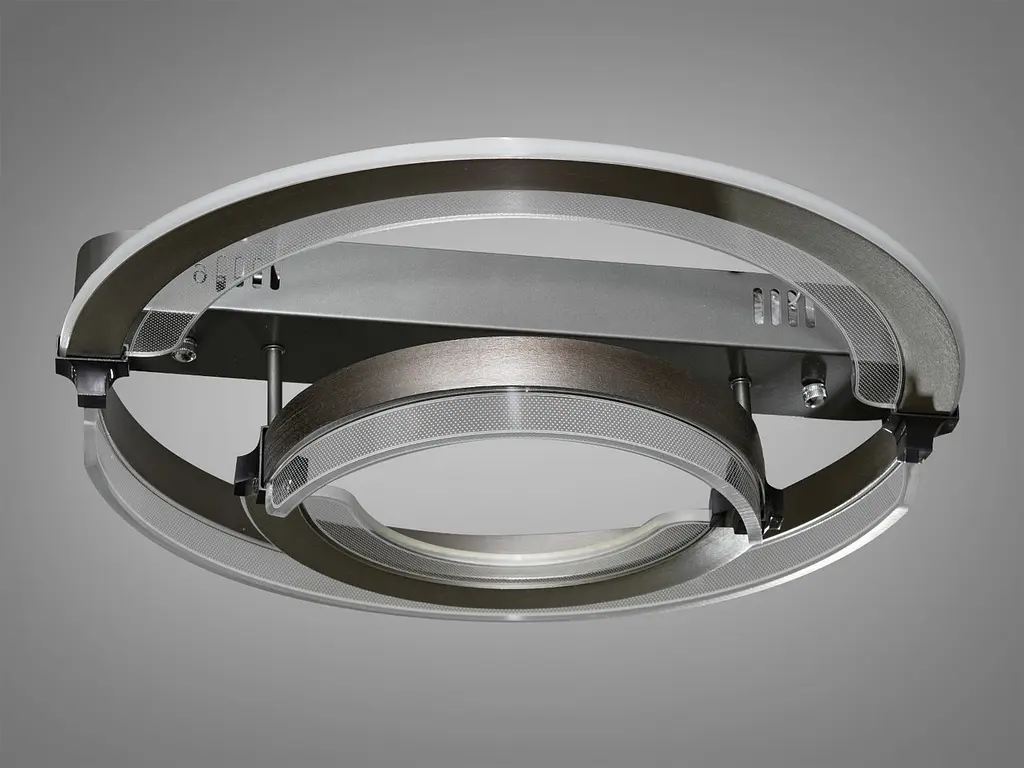 Стельова LED-люстра з пультом, диммером та підсвічуванням Diasha 5219/500+300 - фото 2