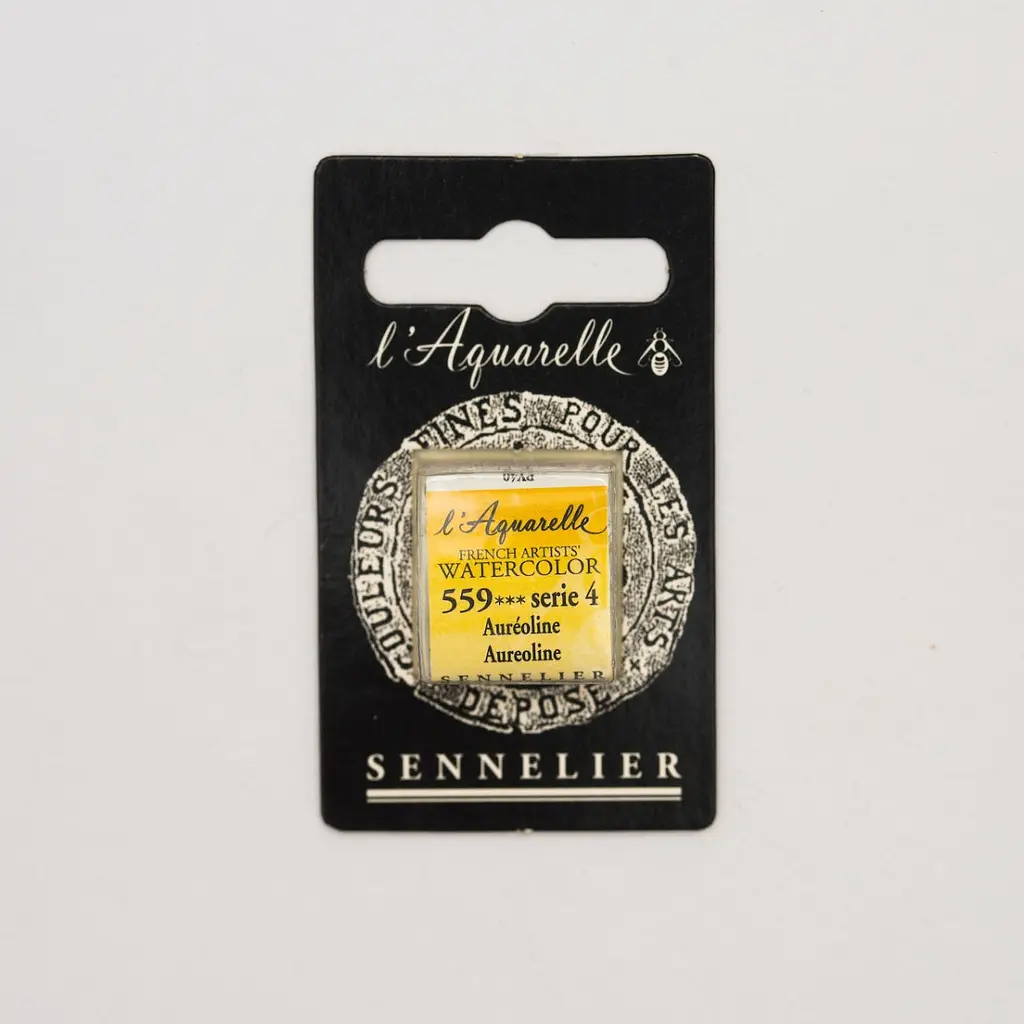 Акварельна фарба Sennelier, полукювета, S4, Ауреолін (Aureoline)