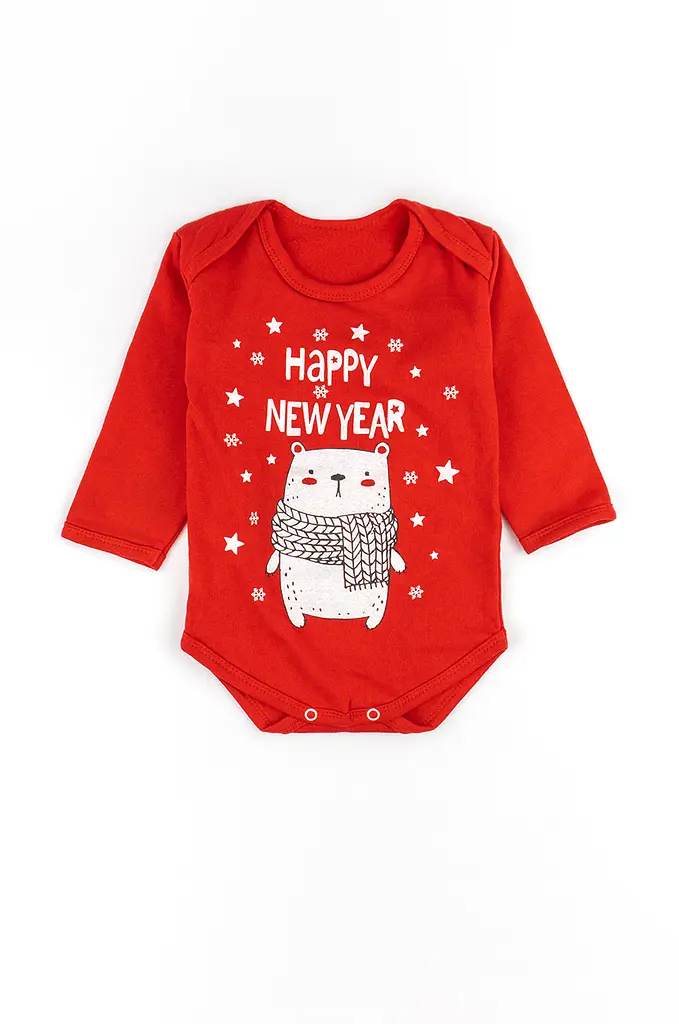 Комплект ясельний з новорічним принтом Happy New Year - фото 2