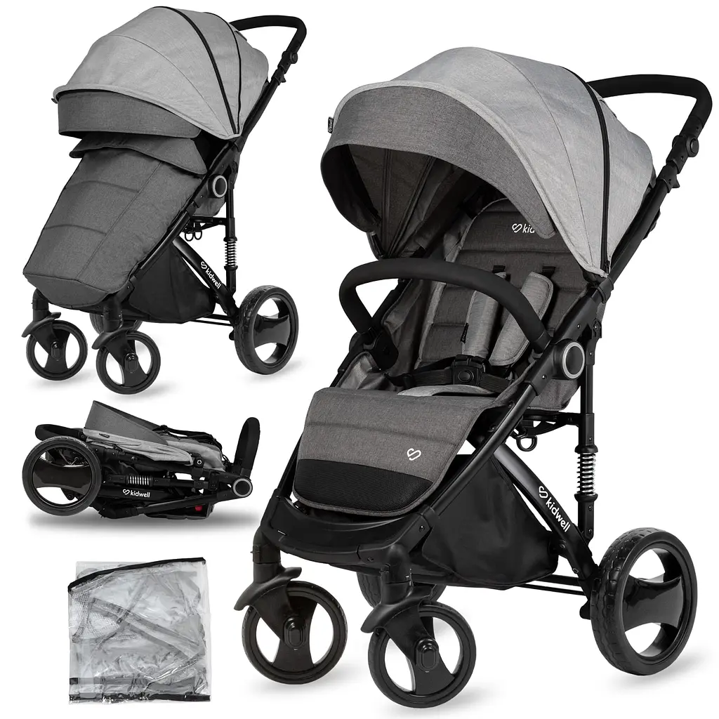 Прогулянкова коляска Kidwell Carell Light Gray - фото 2