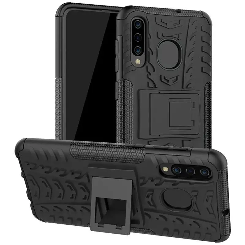 Чохол-накладка Toto Dazzle Kickstand 2 in 1 Case Samsung Galaxy A30s/A50/A50s Black - фото 3