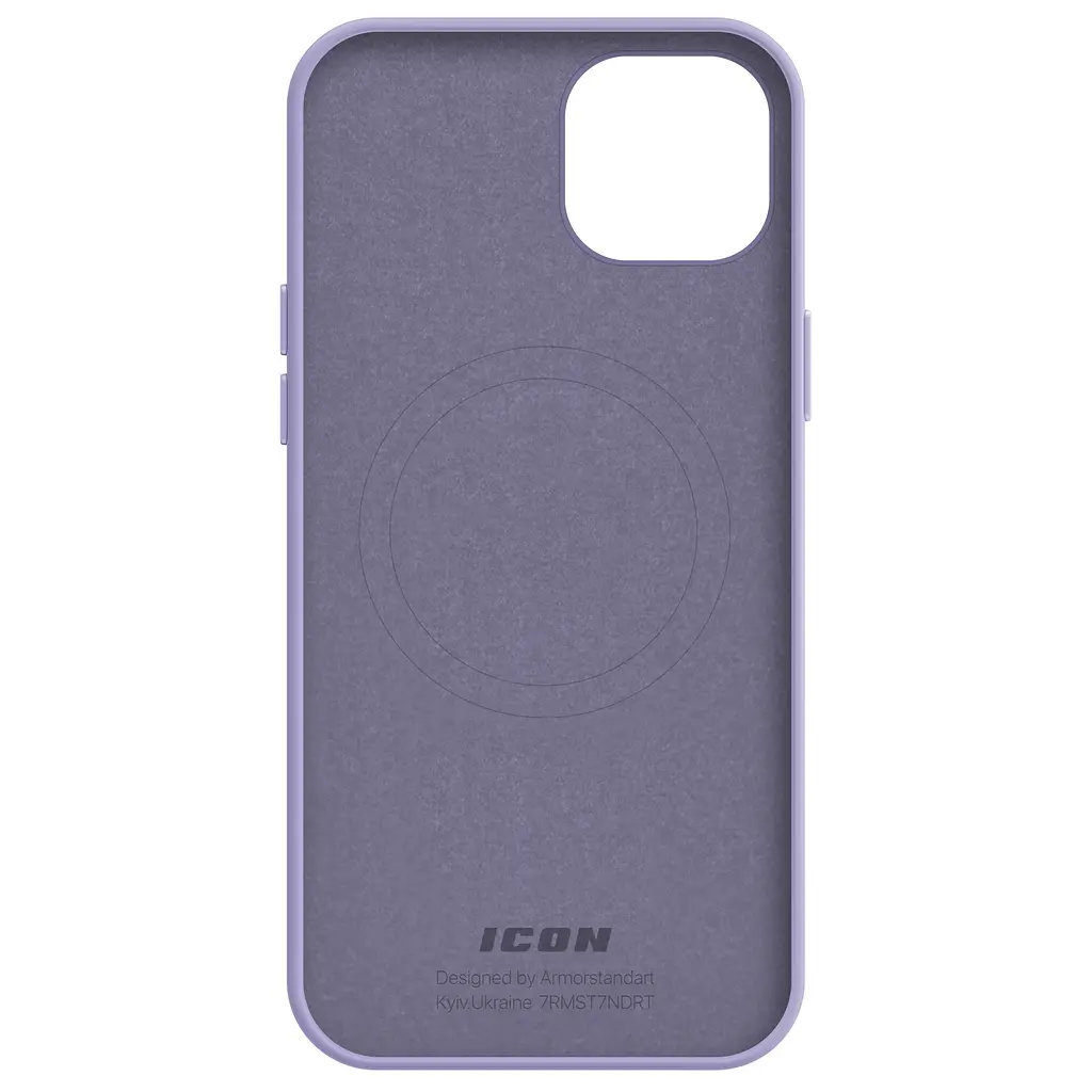 Силиконовый чехол с MagSafe для Apple iPhone 14 Plus, ICON2 MagCase, фиолетовый, противоударный, панель с мягкой подкладкой, защита всего корпуса, поддержка беспроводной зарядки, совместим с защитными стеклами и пленками, ArmorStandart (ARM68396) - фото 2