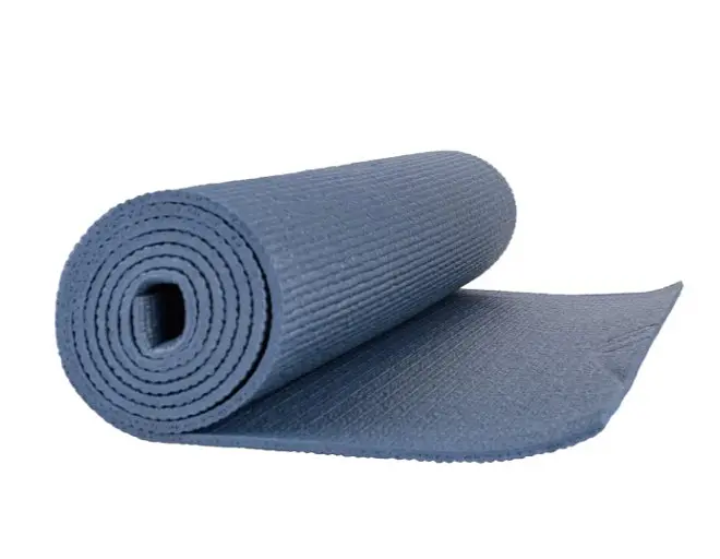 Килимок для йоги та фітнесу PowerPlay 4010 PVC Yoga Mat Темно-синій (173x61x0.6) (PP_4010_Navy_(173*0,6)) - фото 3